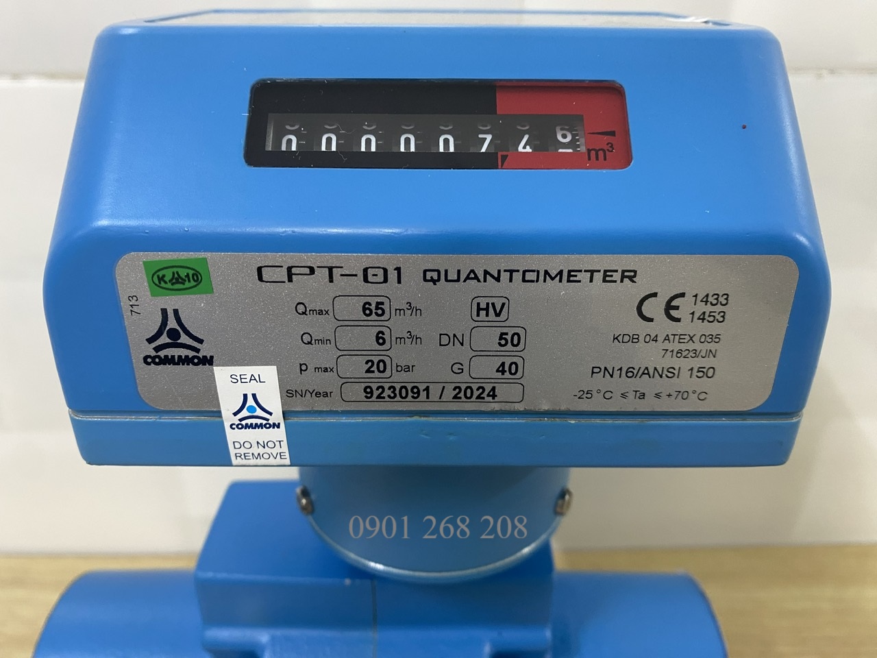 dong ho do luu luong 65m3/h CTP-01 Quantometer
